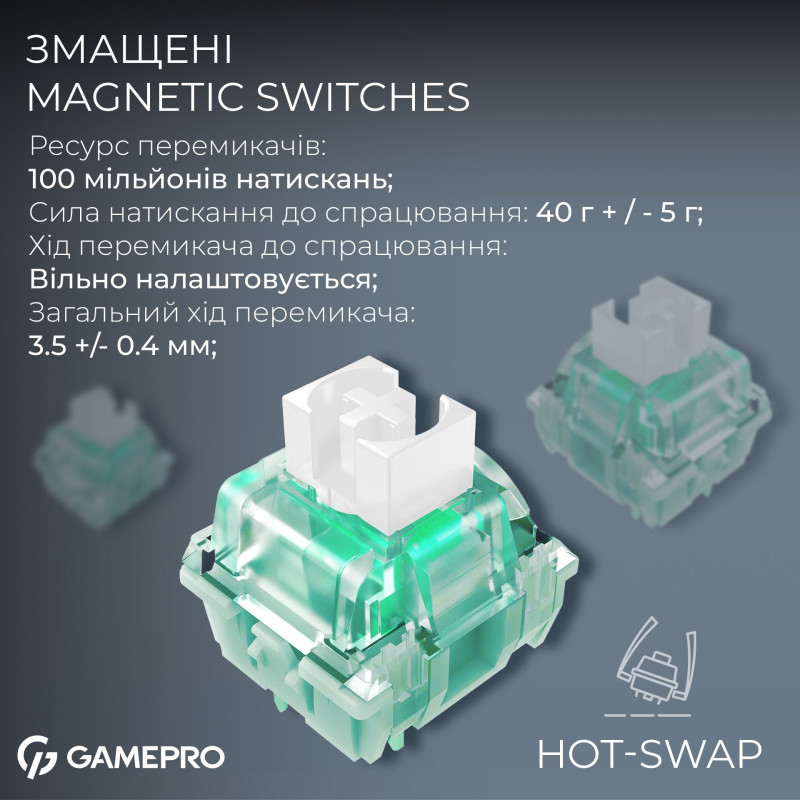 Клавіатура GamePro Asgard Valhalla MAX 75% Magnetic switche (MK160B MAX)