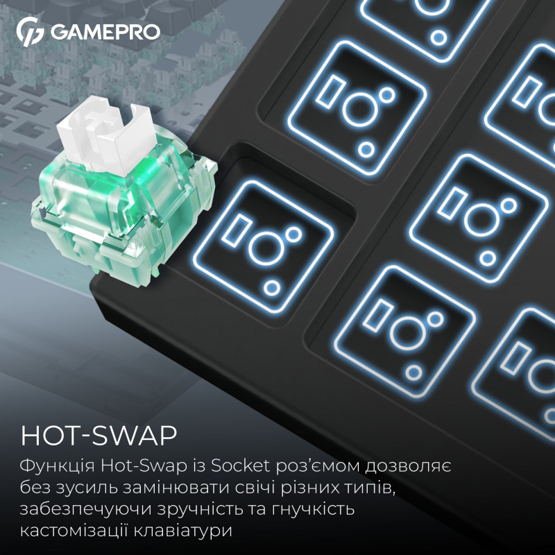 Клавіатура GamePro Asgard Valhalla MAX 75% Magnetic switche (MK160B MAX)