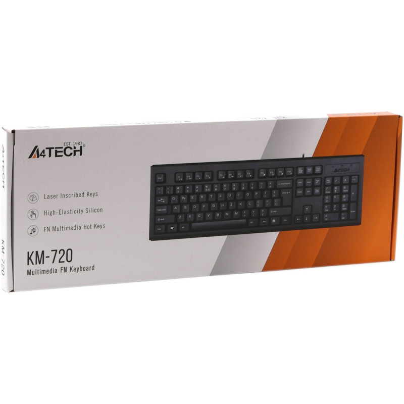 Клавіатура A4Tech KM-720 USB Black