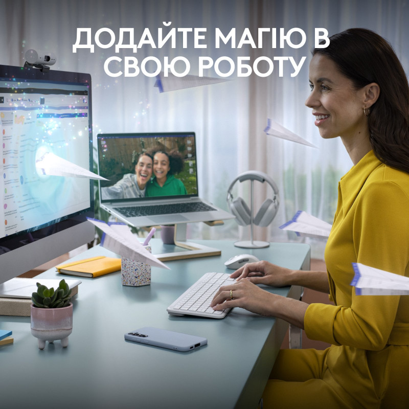 Клавіатура Logitech Signature Slim K950 US OffWhite USB (920-012466)