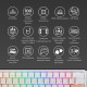 Клавіатура Ducky One 3 Mini Cherry MX Brown RGB White UA (DKON2161ST-BUAPXPWWWSC1)