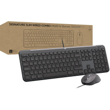 Комплект LOGITECH Signature Slim MK620 Wired Combo for Business GRAPHITE (920-013349)