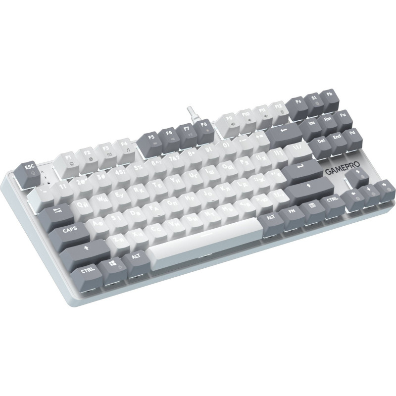Клавіатура GamePro Genesis Metallic MK110G Outemu Red Switch USB UA White (MK110G)