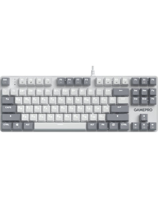 Клавіатура GamePro Genesis Metallic MK110G Outemu Red Switch USB UA White (MK110G)
