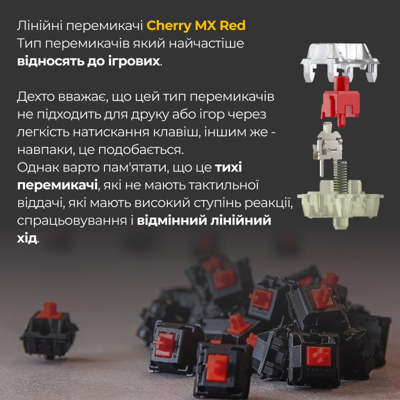 Клавіатура Ducky One 3 Mini Cherry MX Red RGB Black UA (DKON2161ST-RUAPXCLAWSC1)