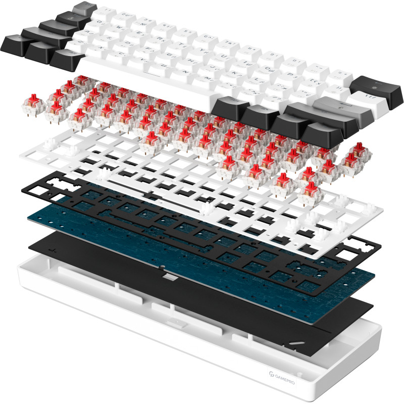Клавіатура GamePro Genesis Infinity Outemu Swith RGB USB-C (MK130BW)
