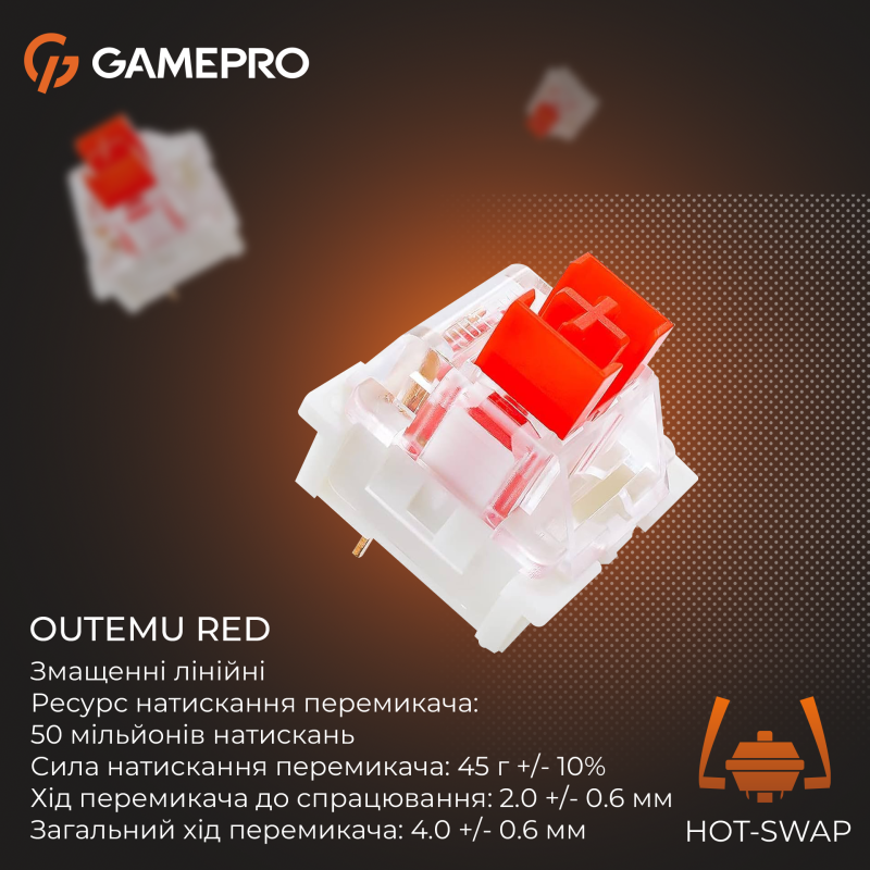 Клавіатура GamePro Genesis Infinity Outemu Swith RGB USB-C (MK130BW)