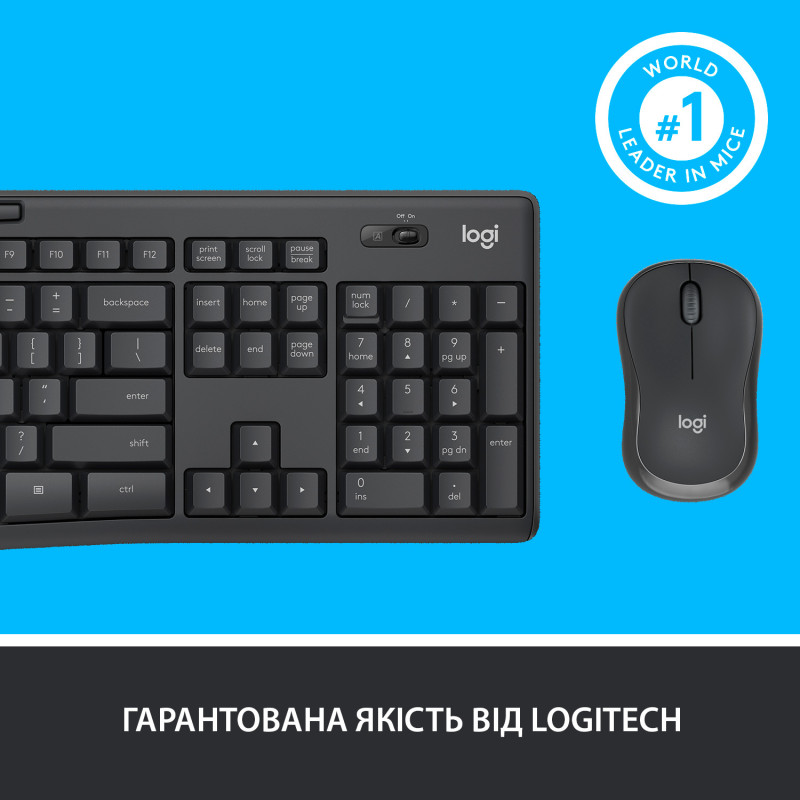 Набір Logitech MK295 Combo Black USB (920-009800)