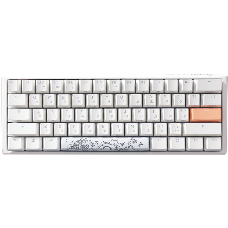 Клавіатура Ducky One 3 Mini Cherry MX Red RGB White UA (DKON2161ST-RUAPXPWWWSC1)