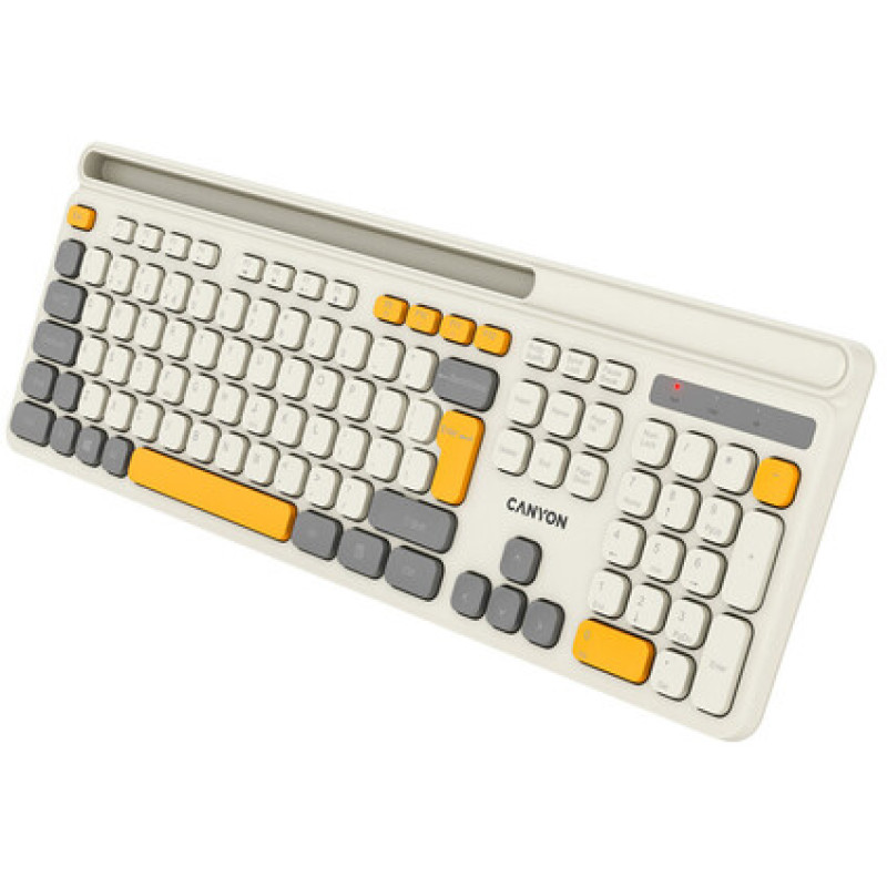 Клавіатура Canyon HKB-W03 Wireless UA Beige (CNS-HKBW03BG)