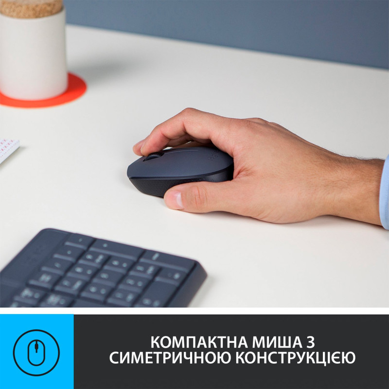 Комплект Logitech MK235 Grey USB (920-007931)