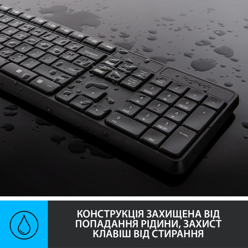 Комплект Logitech MK235 Grey USB (920-007931)