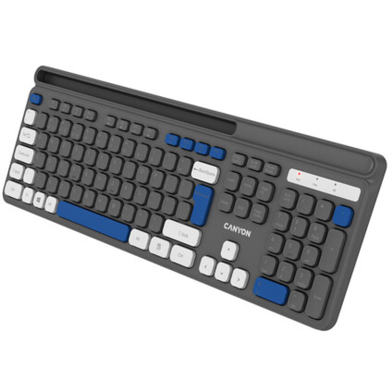 Клавіатура Canyon HKB-W03 Wireless UA Grey (CNS-HKBW03DG)