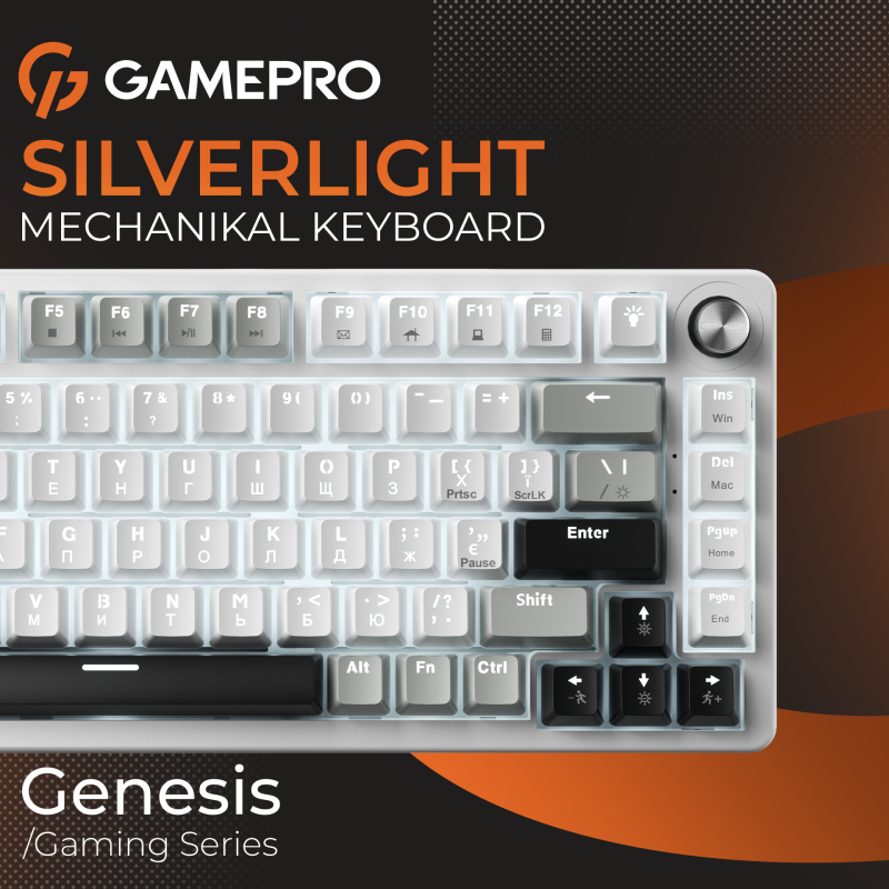 Клавіатура GamePro Genesis Silverlight USB-C (MK126)