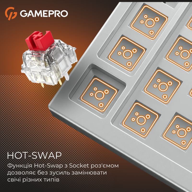 Клавіатура GamePro Genesis Silverlight USB-C (MK126)