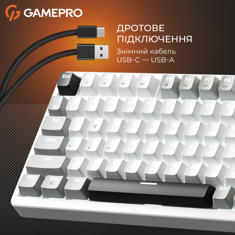 Клавіатура GamePro Genesis Silverlight USB-C (MK126)