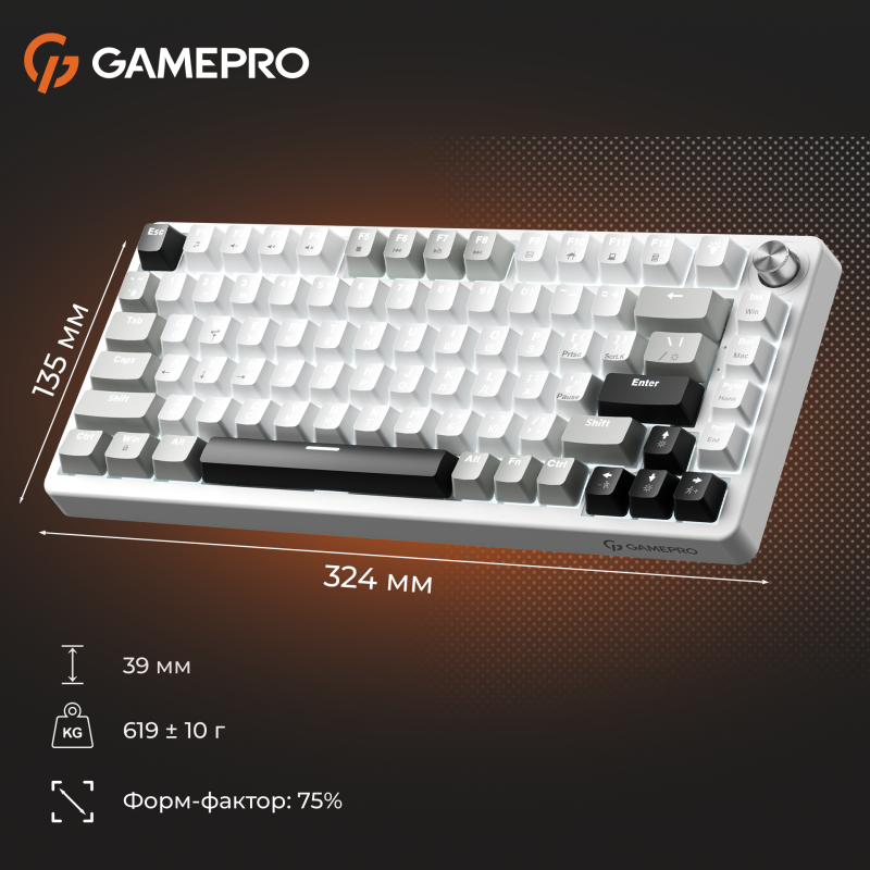 Клавіатура GamePro Genesis Silverlight USB-C (MK126)