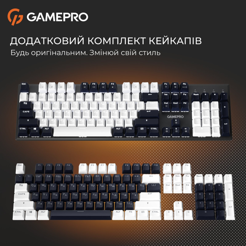 Клавіатура GamePro Genesis Metallic MK144B Outemu Red Switch USB UA Black (MK144B)