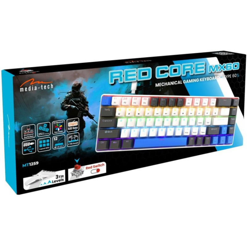 Клавіатура Media-Tech MT1259 RED CORE MX60