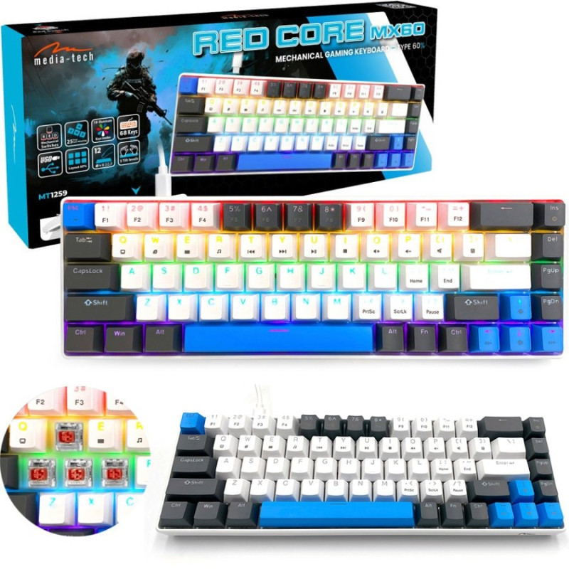 Клавіатура Media-Tech MT1259 RED CORE MX60