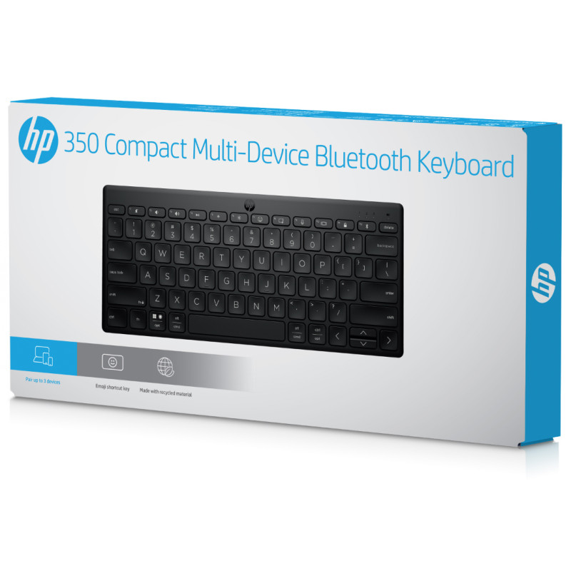 Клавіатура HP 350 Compact Multi-Device Bluetooth UA Black (692S8AA)