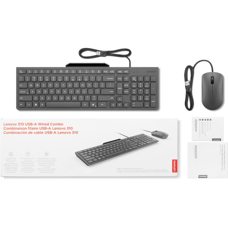 Комплект провідний Lenovo 310 UA USB Luna Grey (GX31R09776)