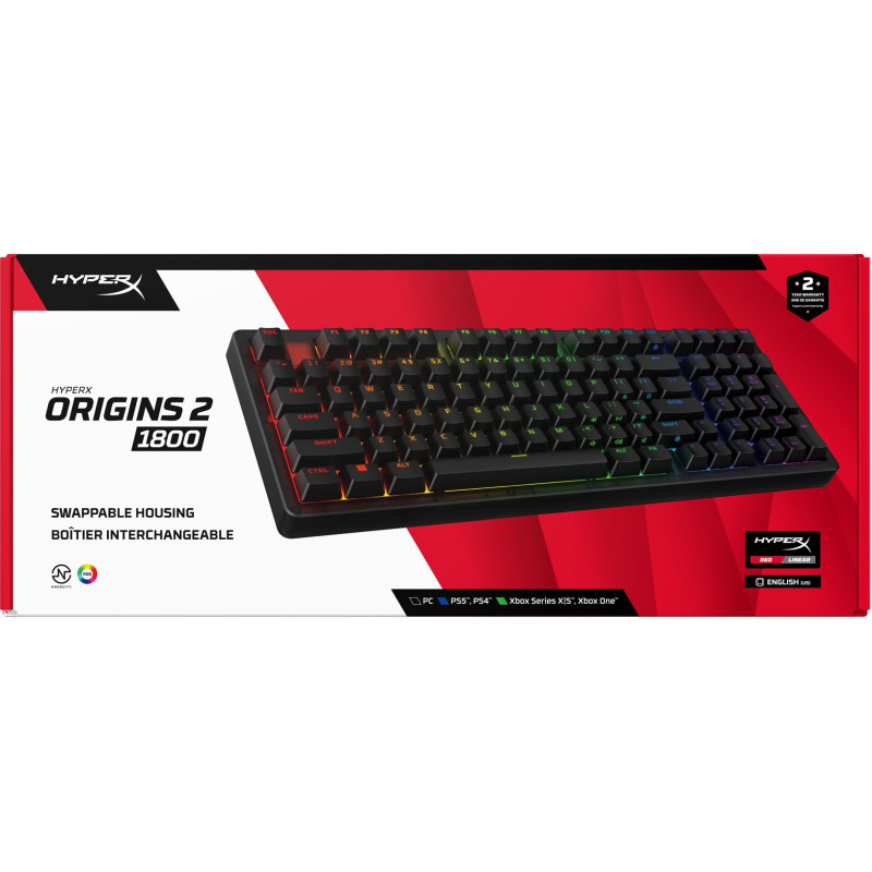 Клавіатура HyperX Origins 2 1800 HX Red USB Black (B4QS4AA)