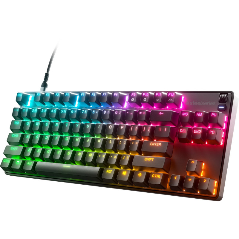 Клавіатура SteelSeries Apex 9 TKL RGB Linear OptiPoint Optical (64847) USB Black