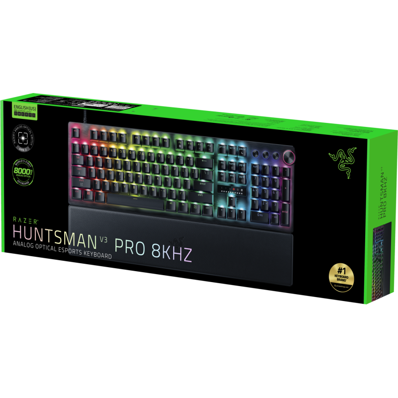 Клавиатура Razer Huntsman V3 Pro Analog Optical Switch Gen-2 8KHz USB Black (RZ03-05530100-R3M1)
