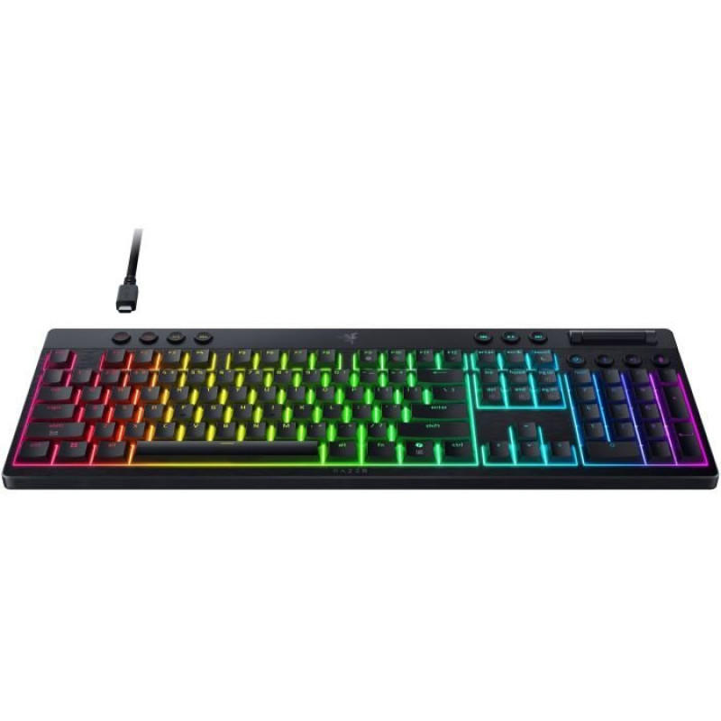 Клавіатура RAZER BlackWidow V4 Low-Profile, Green switch (RZ03-05270100-R3M1)