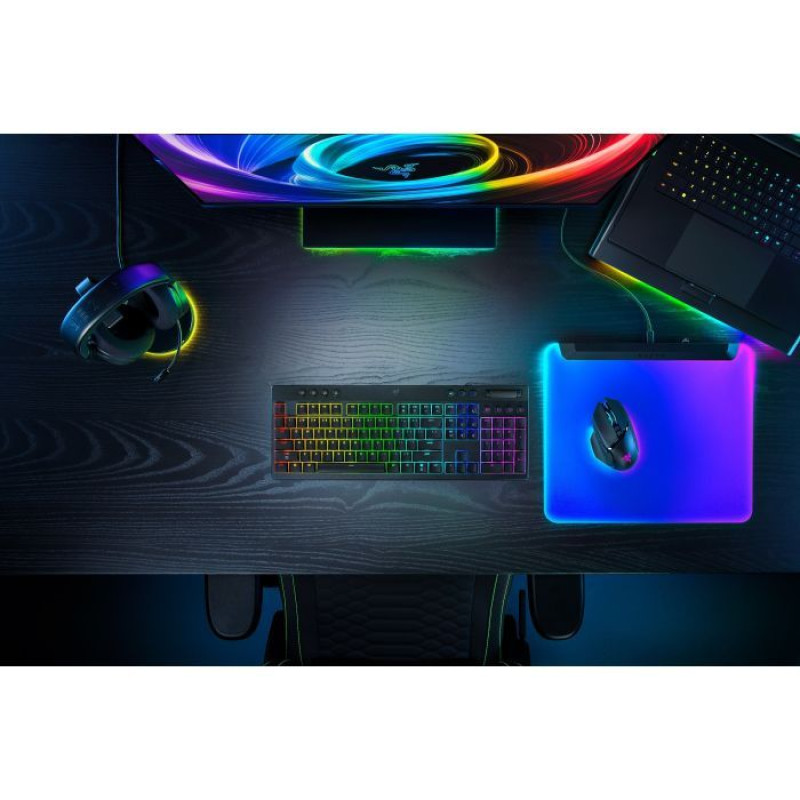 Клавіатура RAZER BlackWidow V4 Low-Profile, Green switch (RZ03-05270100-R3M1)