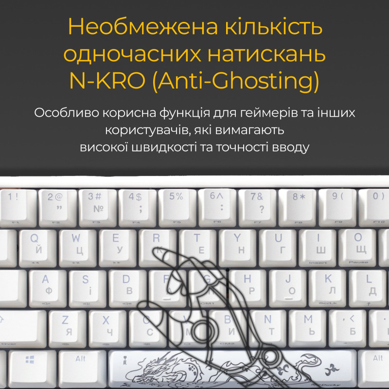 Клавіатура Ducky One 3 SF Cherry MX Brown RGB White UA (DKON2167ST-BUAPXPWWWSC1)