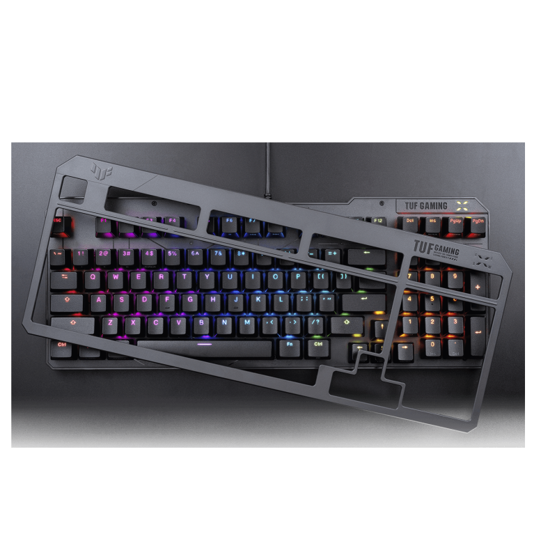 Клавіатура ASUS TUF Gaming K3 Gen II UKR Opti-Mech RGB Red Switches (90MP0390-BKMA00)