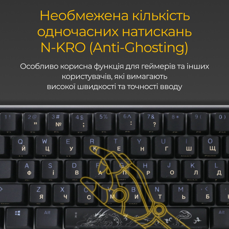 Клавіатура Ducky One 3 SF Cherry MX Red RGB Black UA (DKON2167ST-RUAPXCLAWSC1)