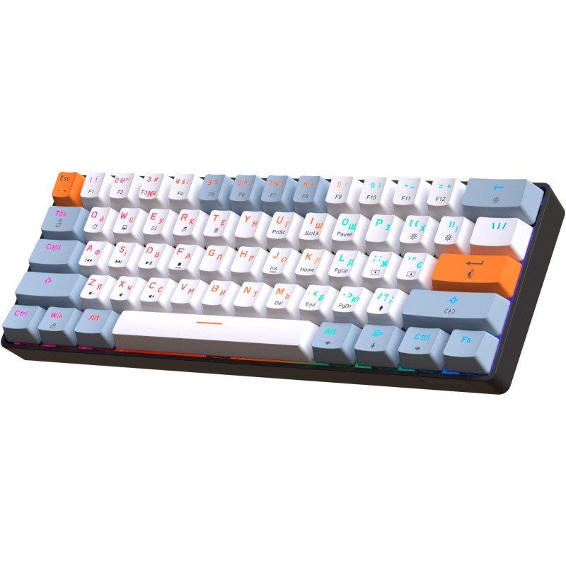 Клавіатура GamePro MK130R Hot-Swap Red Switch RGB USB UA Black (MK130R)