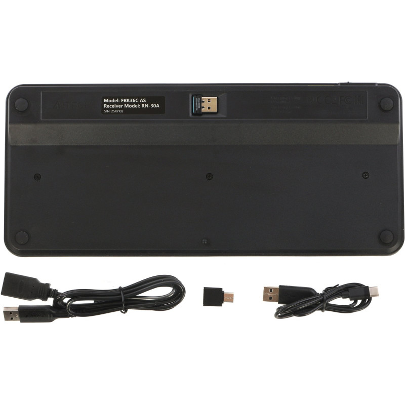 Клавіатура A4Tech FBK36C Wireless/Bluetooth Black (4711421000222)