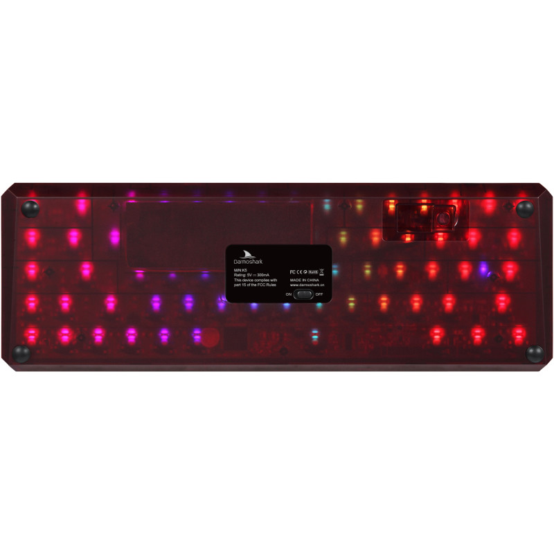 Бездротова клавіатура Motospeed Darmoshark K5 Gateron Red Red-Black (dmk5rbgr)