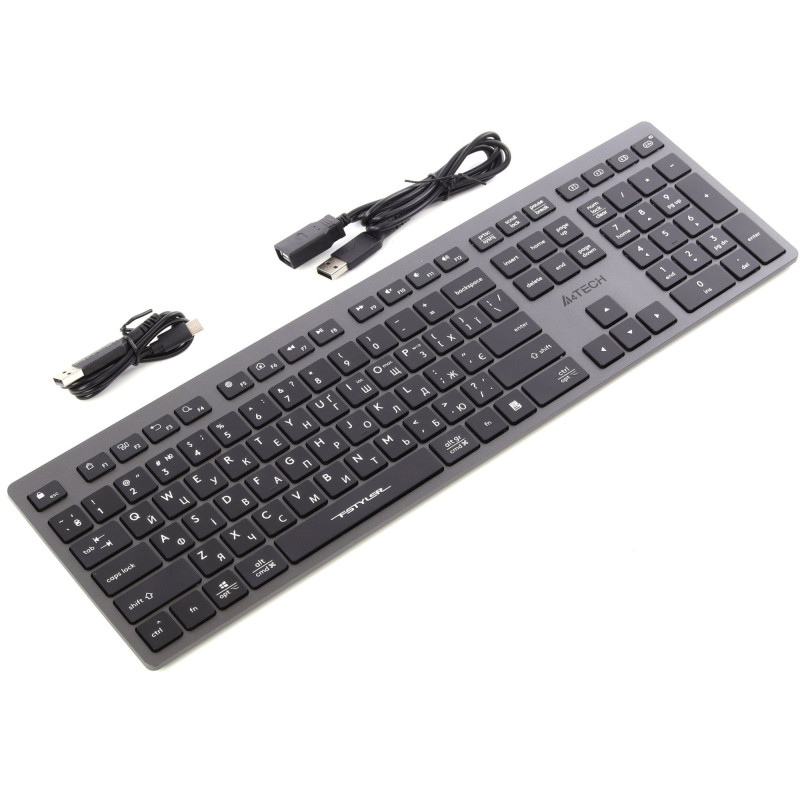 Клавіатура A4-Tech Fstyler FBX50C USB/Bluetooth Gray