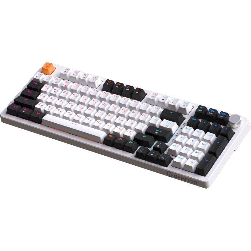 Клавіатура GamePro MK170W Hot-Swap Red Switch RGB USB UA White (MK170W)