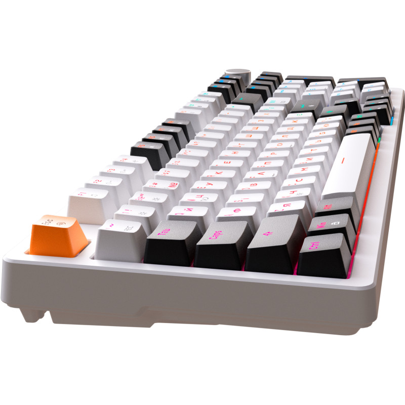 Клавіатура GamePro MK170W Hot-Swap Red Switch RGB USB UA White (MK170W)