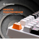 Клавіатура GamePro MK170W Hot-Swap Red Switch RGB USB UA White (MK170W)