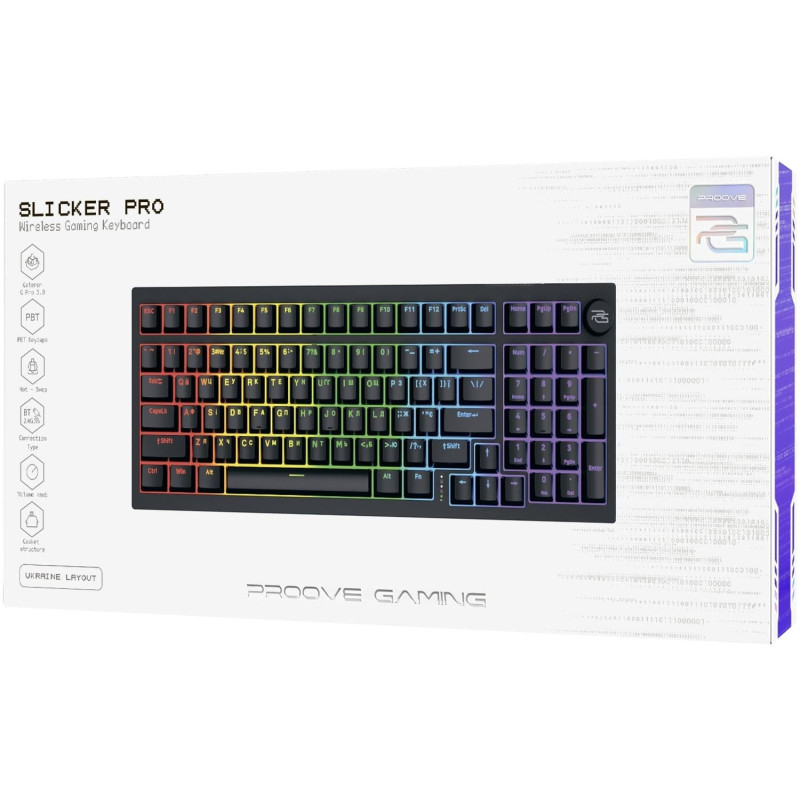Клавіатура Proove Gaming Slicker Pro Black