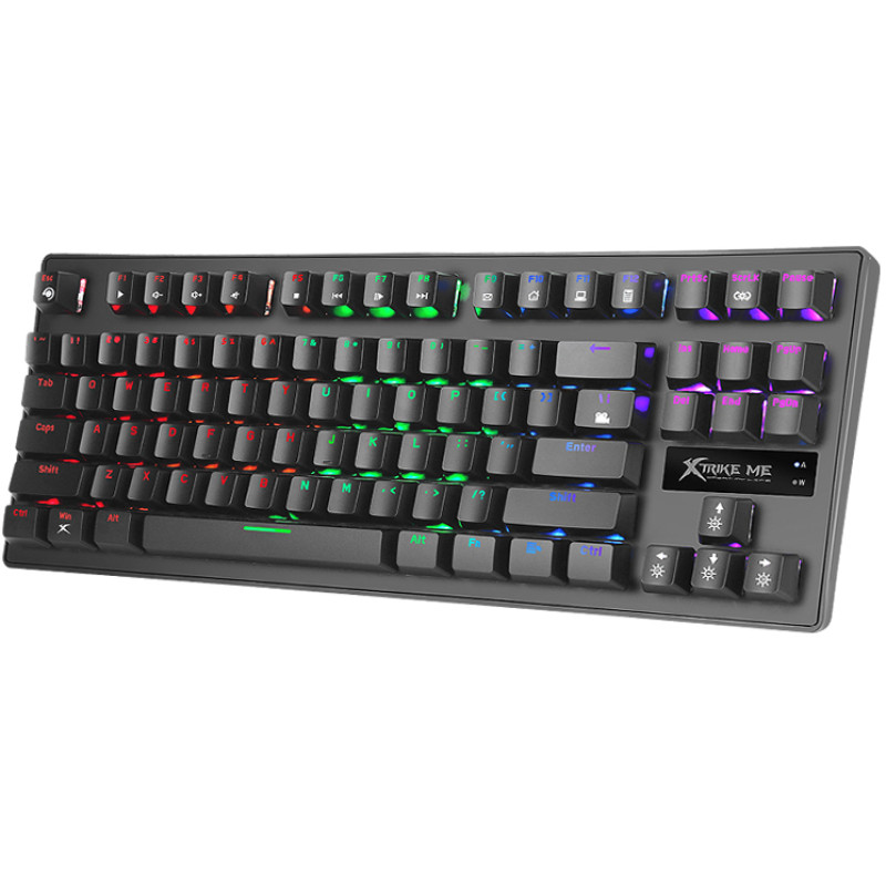 Клавіатура Xtrike ME GK-979 5 colors-LED Mechanical Red Switch USB Black (GK-979)