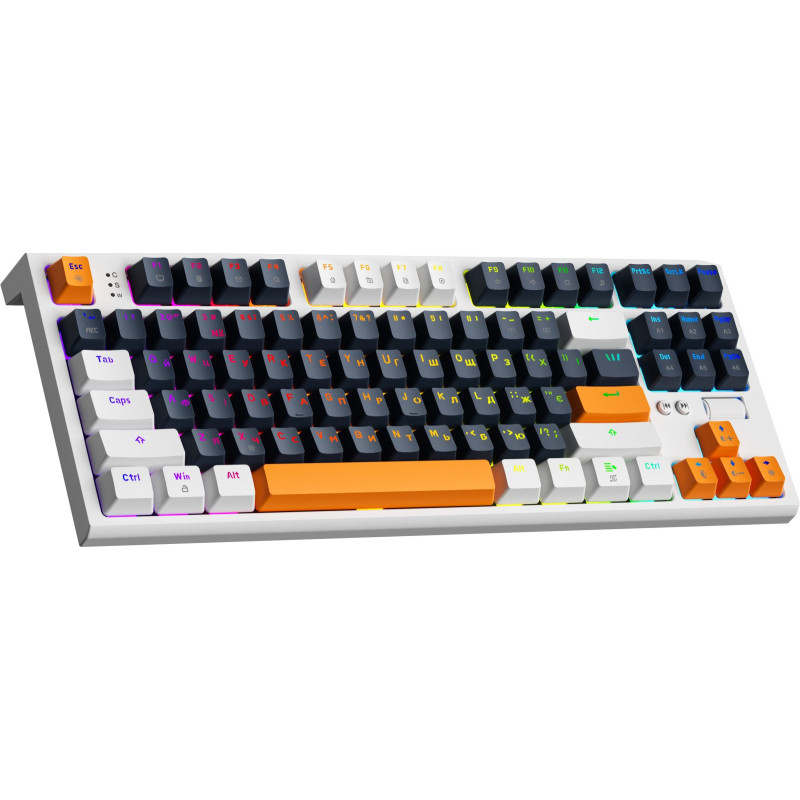 Клавіатура GamePro MK180W Hot-Swap Red Switch RGB USB UA White (MK180W)