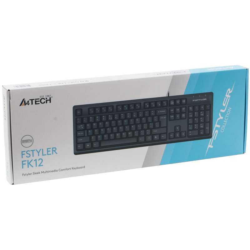 Клавіатура A4Tech FK12 USB UA Black (4711421003148)
