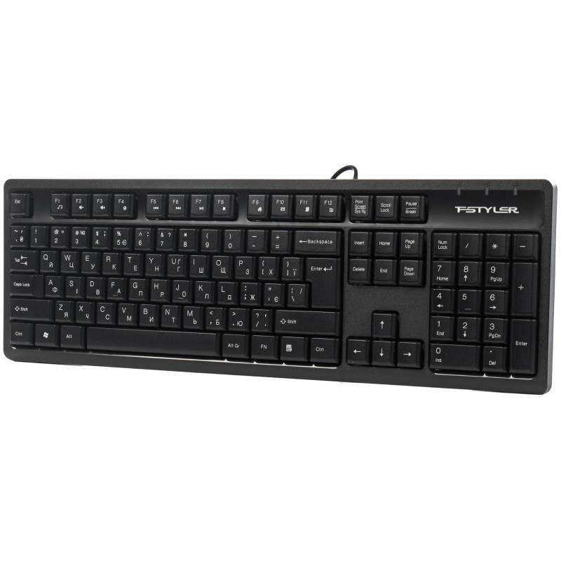 Клавіатура A4Tech FK12 USB UA Black (4711421003148)
