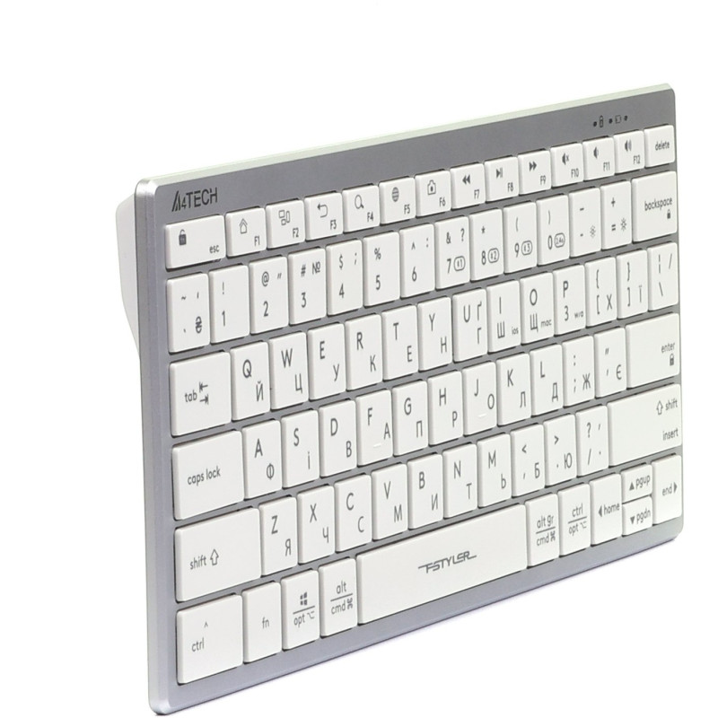 Клавіатура A4-Tech Fstyler FBX51C USB/Bluetooth біла