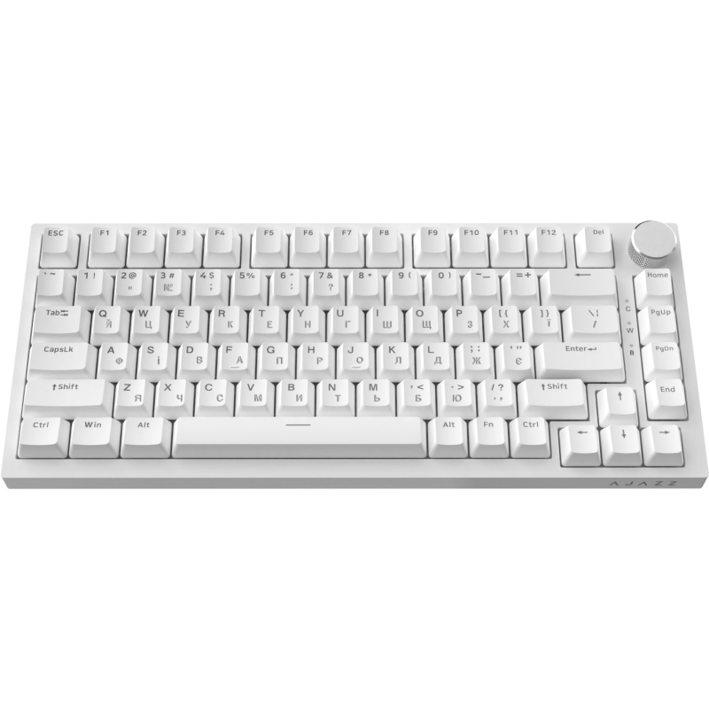 Клавіатура Ajazz AK820 Red Switch White USB-C (AK820-R-W)