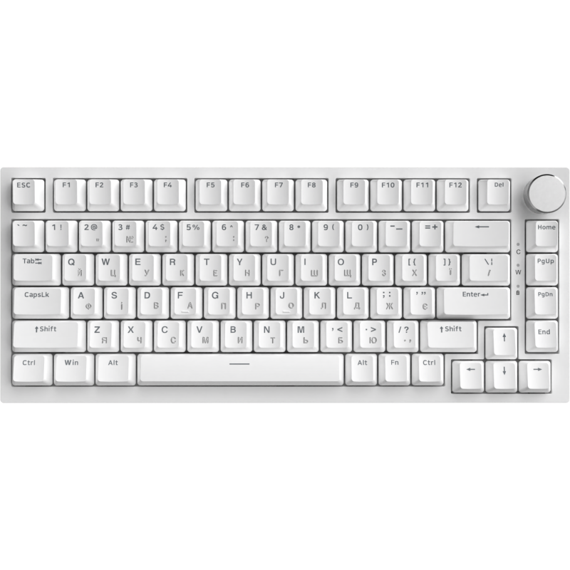 Клавіатура Ajazz AK820 Red Switch White USB-C (AK820-R-W)