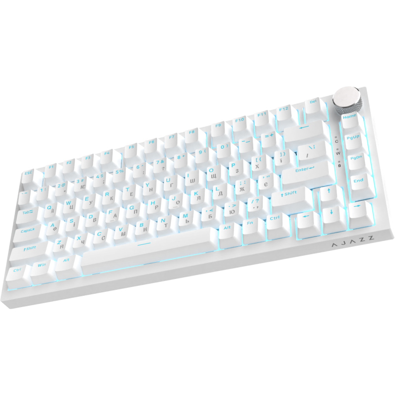 Клавіатура Ajazz AK820 Red Switch White USB-C (AK820-R-W)
